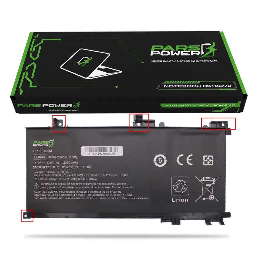 Hp TE03XL, TEO3XL, TE04XL, TEO4XL Batarya - Pil (Pars Power)