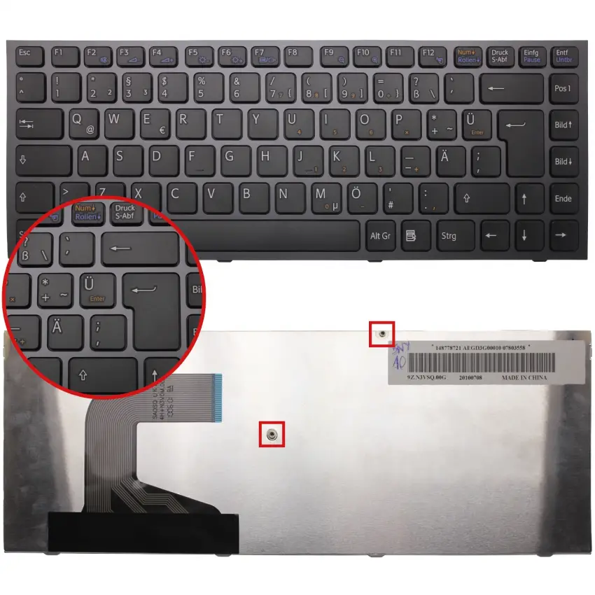 Sony Vaio VPC-S, VPCS Klavye (Siyah ISP)