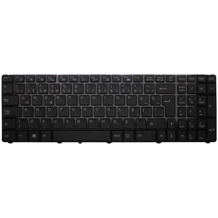Casper Nirvana MT50-S-C, MT50-S-D Notebook Klavye (Siyah TR)
