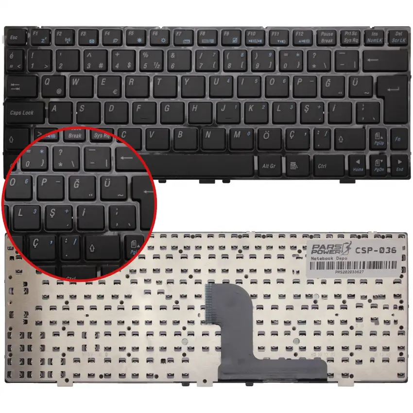 Casper CN.TK-N455L Notebook Klavye (Siyah TR)