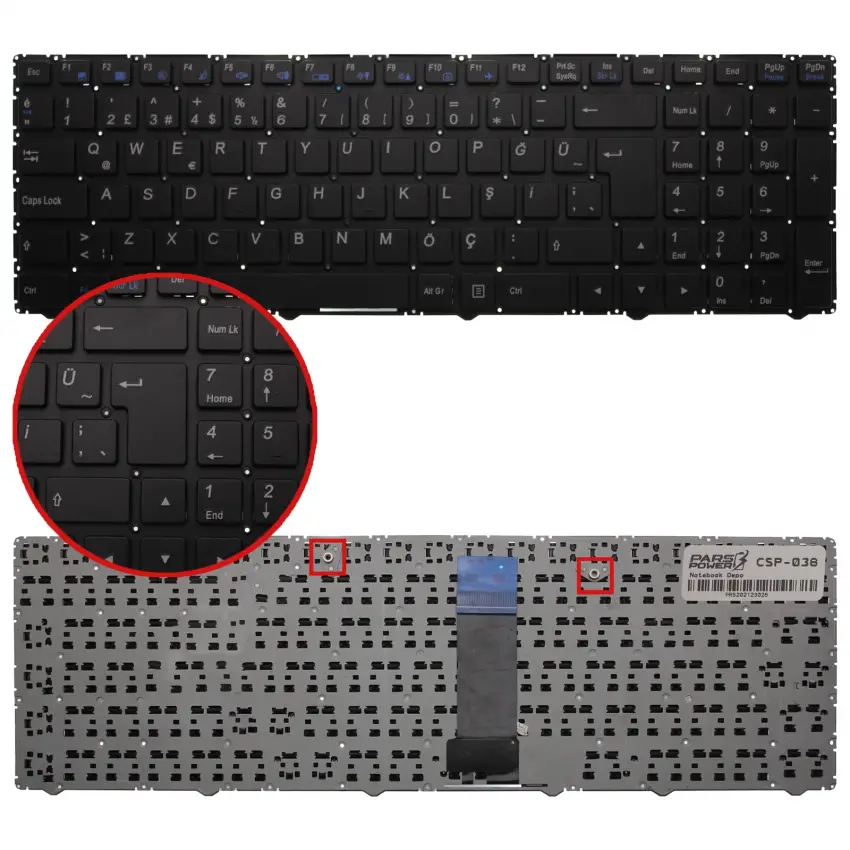 Grundig NKW951TU0004J00487, 6-80-W95A0-250-1 Notebook Klavye (Siyah TR)