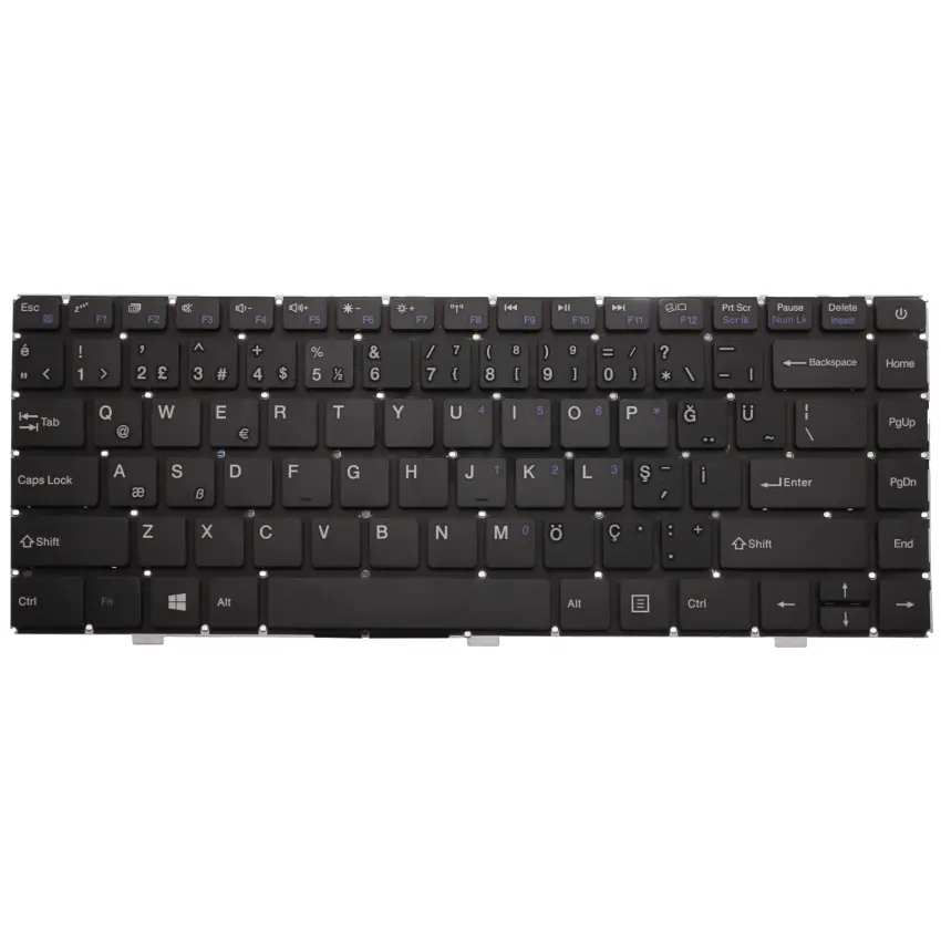 Hometech Alfa YXT-NB91-25 Klavye (Siyah TR)
