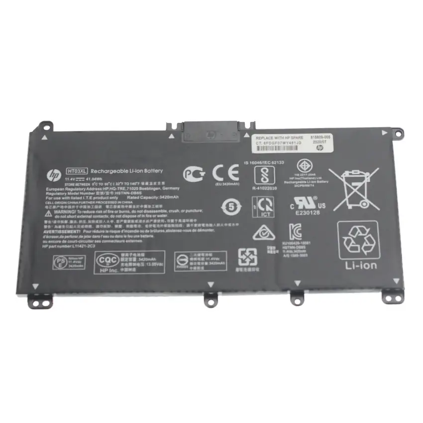 Hp HT03XL, HT03041XL, 250 G7 Batarya - Pil