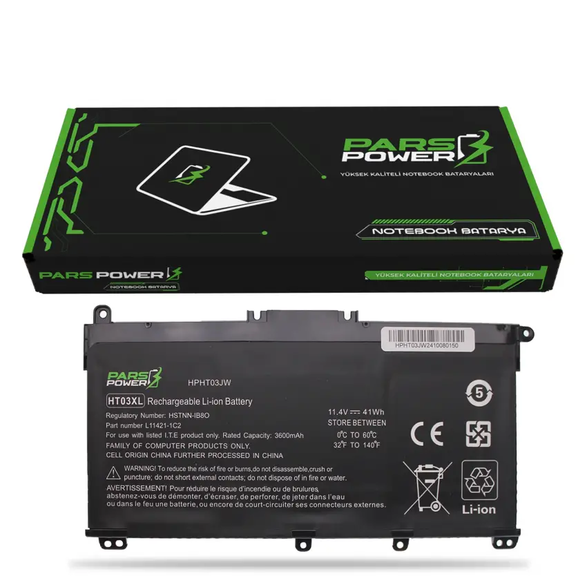 Hp HT03XL, HT03041XL, 250 G7 Batarya - Pil (Pars Power)