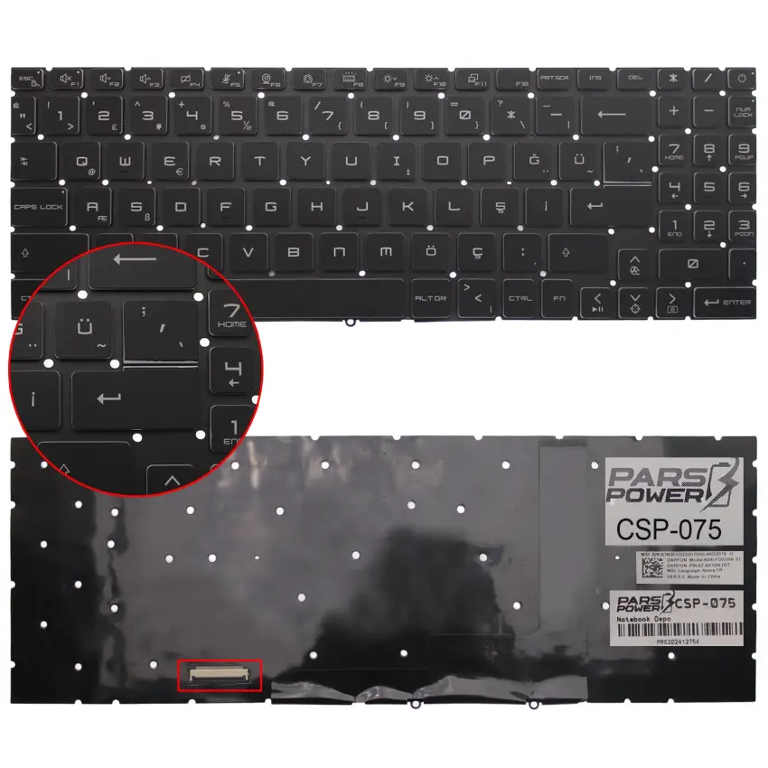 MSI Bravo 15 B5DD-210TR Klavye Işıklı (Siyah TR)