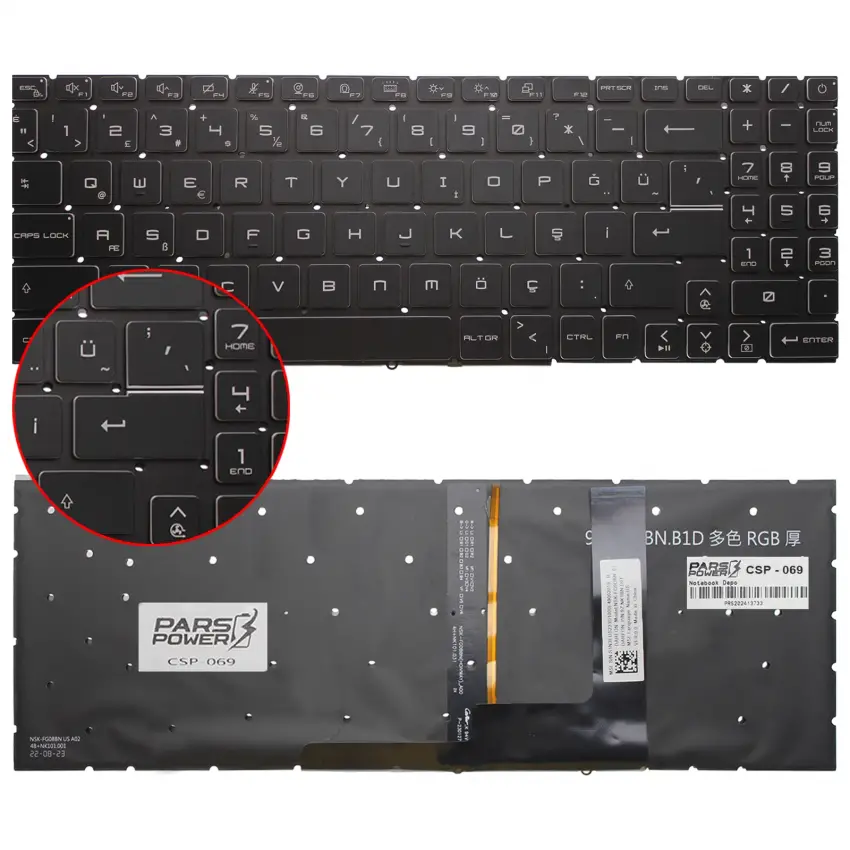 MSI Katana 15 B12VFK-674 Klavye Işıklı (Siyah TR)