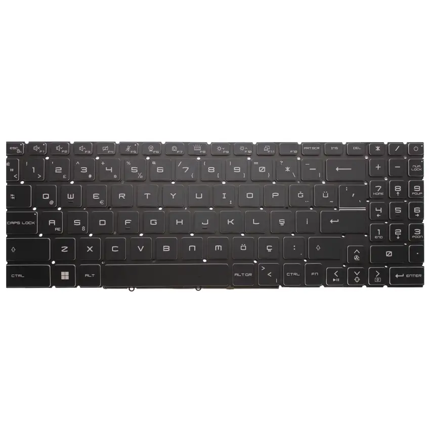 MSI Stealth 15 A13VF-025 Klavye Işıklı (Siyah TR)