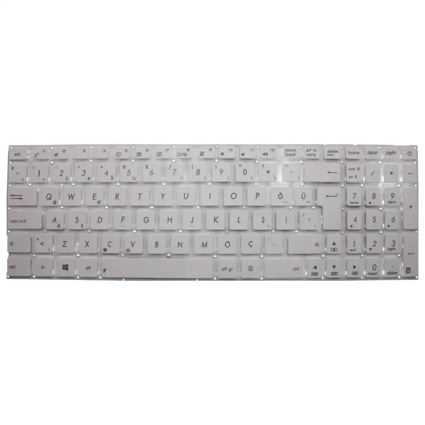 Asus X540YA-XO185D, X540UP-GO006T Klavye (Beyaz TR)