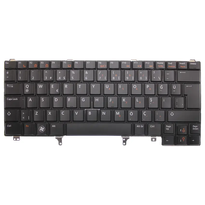 Dell Latitude E6420 ATG Uyumlu Notebook Klavye (Siyah TR)