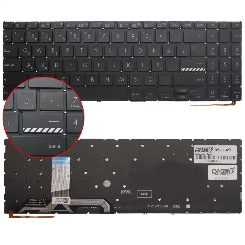 Asus Vivobook Go 15 E1504GA-NJ340 Klavye Işıklı (Siyah TR)