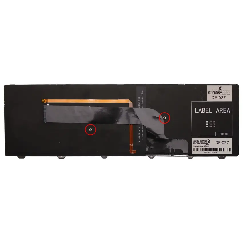 Dell Inspiron 15-7537, 15-7737 Klavye Işıklı (Gümüş TR)