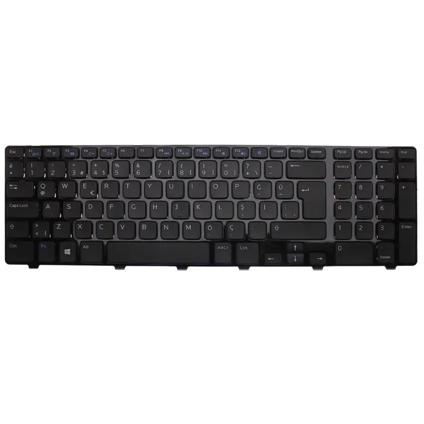 Dell NSK-DZASC, PK130T31A00, PK130T31B22 Notebook Klavye (Siyah TR)
