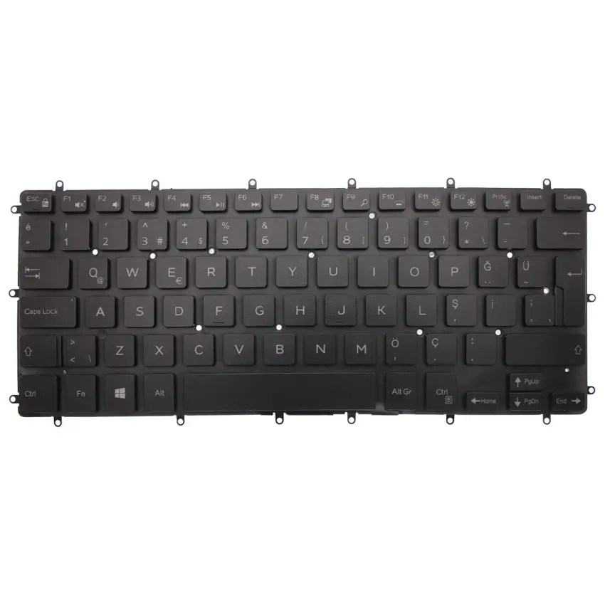 Dell Inspiron P83G001, P87G001 Notebook Klavye Işıklı (Siyah TR)