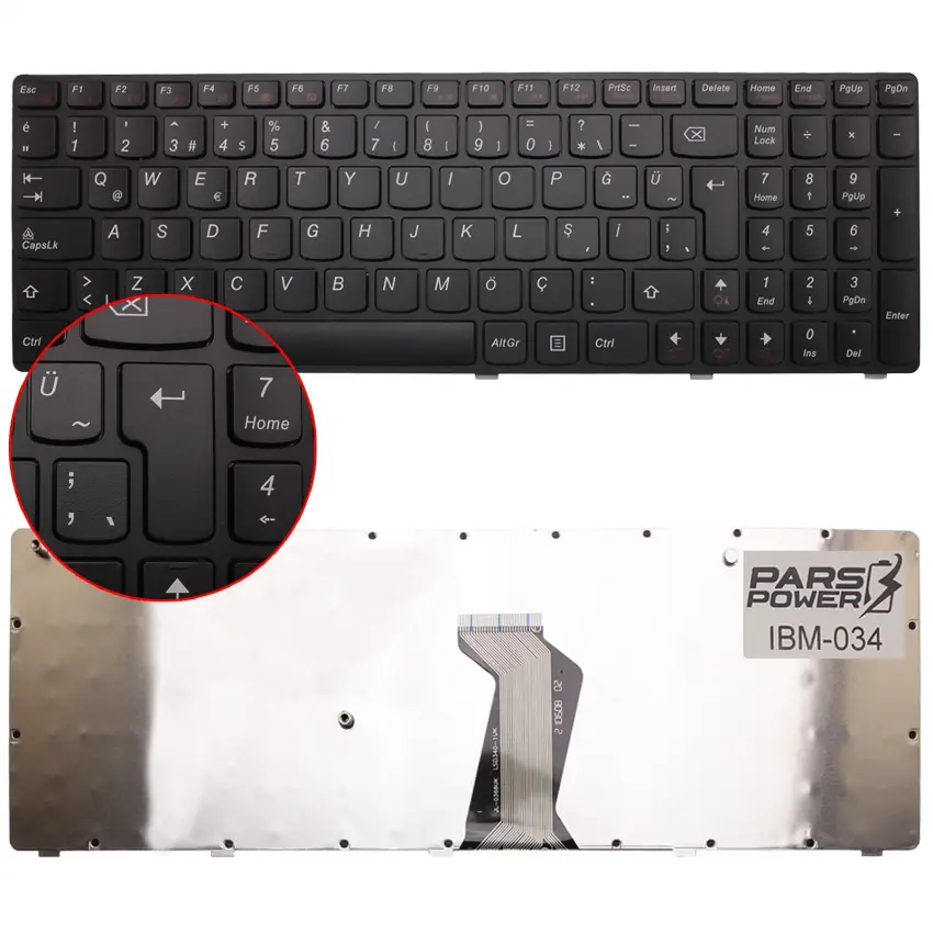 Lenovo V117020GS1, V-117020KK1 Notebook Klavye (Siyah TR)