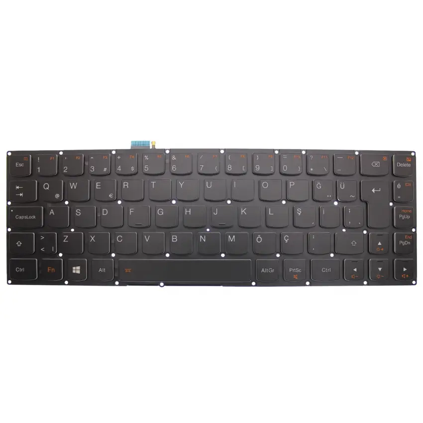 Lenovo Yoga 80HE00JRTX Notebook Klavye Işıklı (Siyah TR)