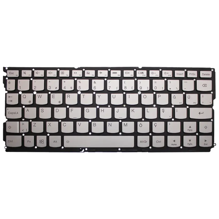 Lenovo 5CB0K93850, 5CB0K93875 Notebook Klavye (Gümüş Işıklı TR)