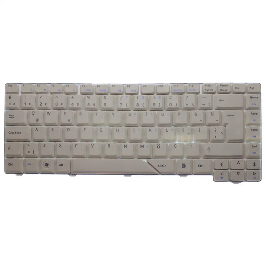 Acer Aspire 5720, 5720G, 5720Z, 5720ZG Notebook Klavye (Gri TR)