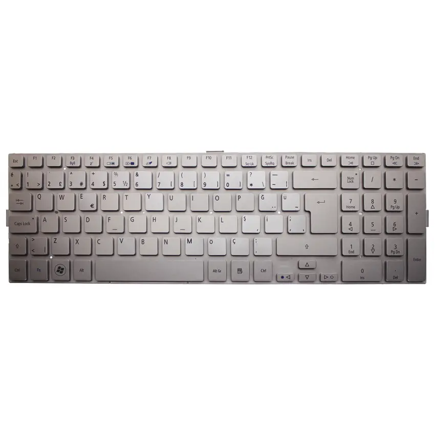 Acer Aspire AS8943G-5454G1T Notebook Klavye (Gümüş TR)