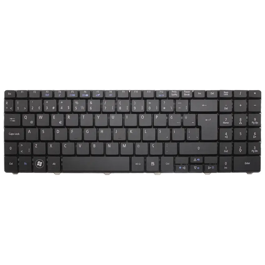 Acer Aspire 5517-5700, 5734Z-452G25mn Notebook Klavye (Siyah TR)