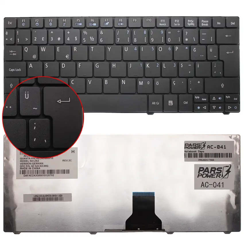 Acer MP-09B96TQ-9201, NSK-AQ00T Notebook Batarya - Pil (Pars Power)