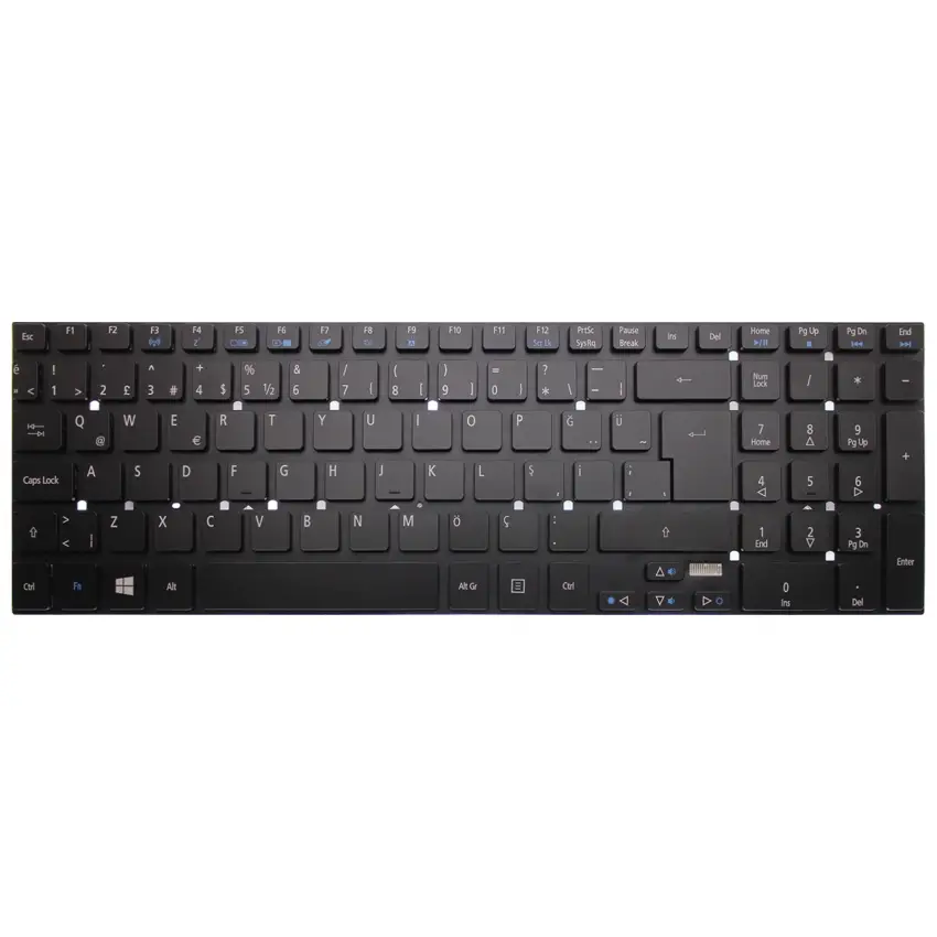 Acer Aspire V17 Nitro VN7-791G-7791 Notebook Klavye Işıklı (Siyah TR)