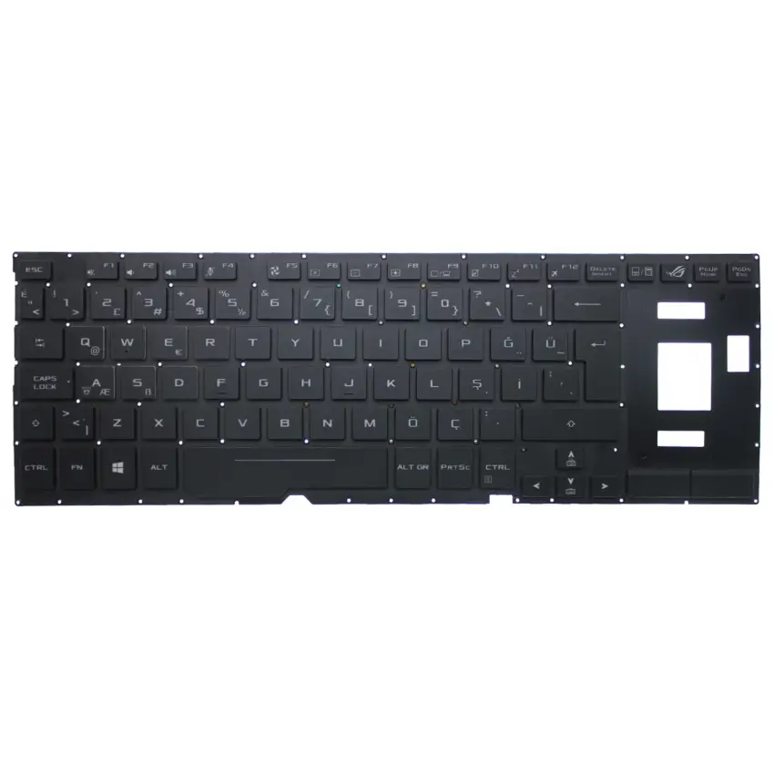 Asus Rog Zephyrus S GX701Gw, GX701Gwr Klavye Işıklı (Siyah TR)