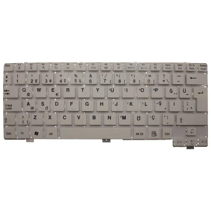 Lg X140 Uyumlu Notebook Klavyesi (Beyaz TR)