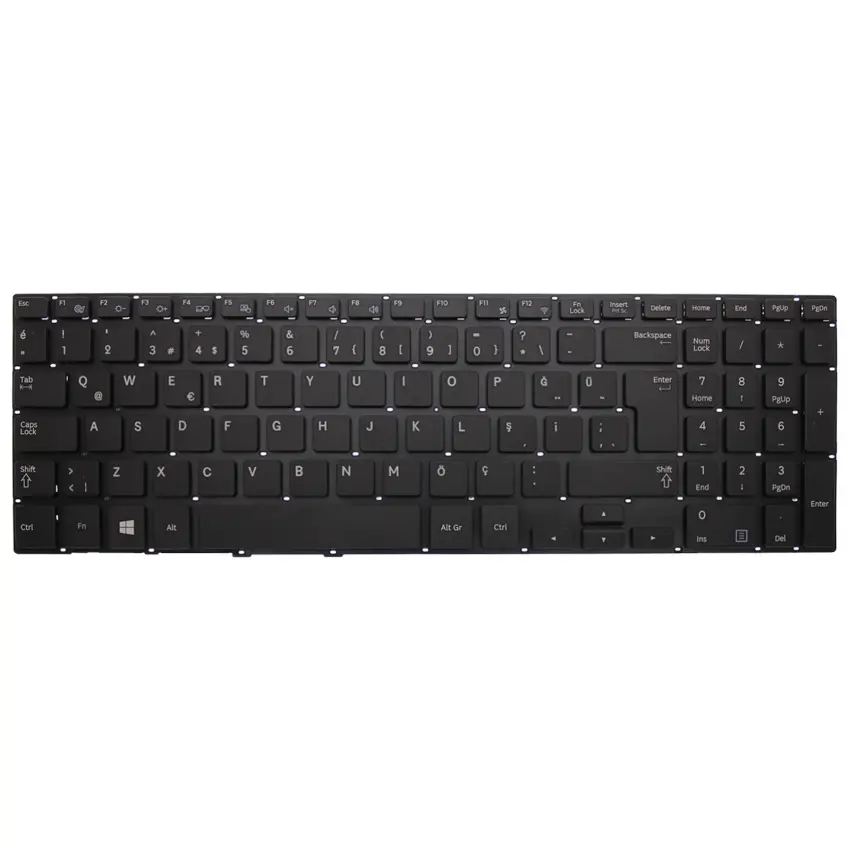 Samsung NP370R5E, NP450R5E, NP450R5G, NP510R5E Serisi CNBA5903622F Notebook Klavye (Siyah TR)
