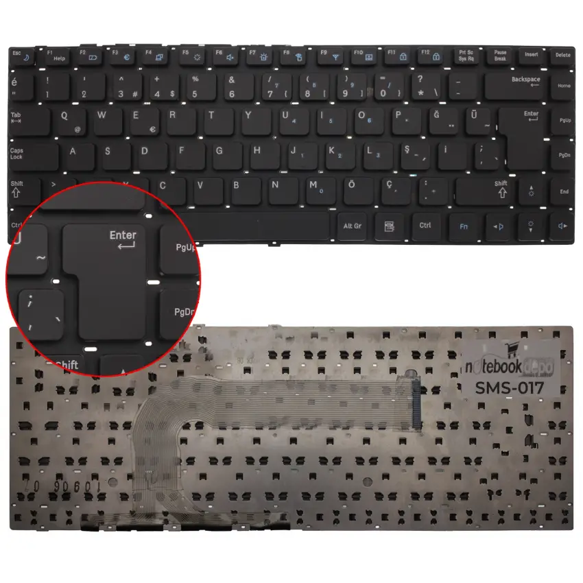 Samsung NP-Q330, NP-Q430, SF310, SF410 Uyumlu CNBA5902792, CNBA5902793 Notebook Klavyesi (Siyah TR)