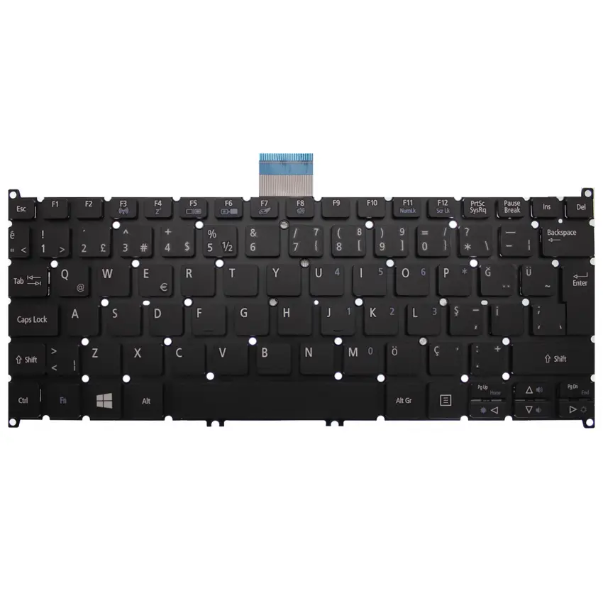 Acer Aspire E3-111, E3-112, E3-112M Notebook Klavye (Siyah TR)