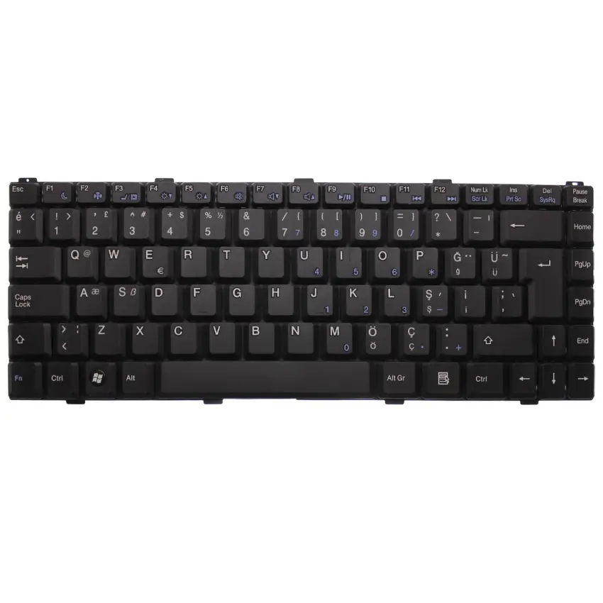 Casper AETW3BQR020 Notebook Klavye (Siyah TR)