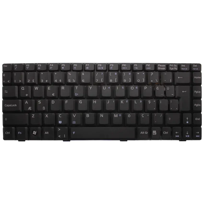Asus V020462CS1, V030462GK1, V030462GS1 Notebook Klavye (Siyah TR)
