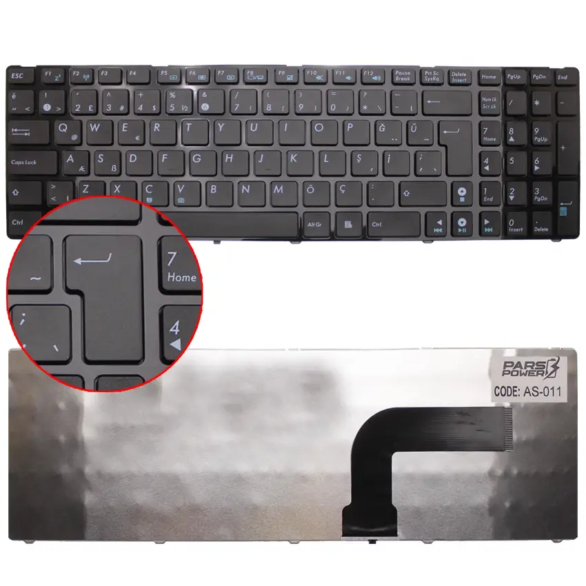 Asus 04GNV32KUS01-3, 04GNV33KTU00-3 Notebook Klavye (Siyah TR)