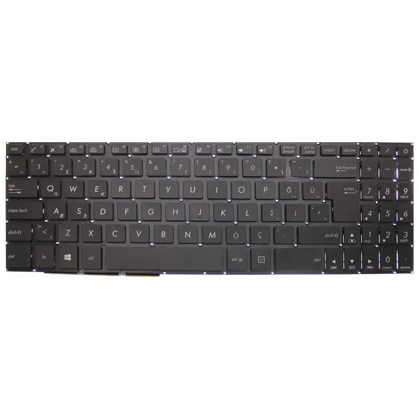 Asus VivoBook N580VD-DM651T Notebook Klavye (Işıklı TR)