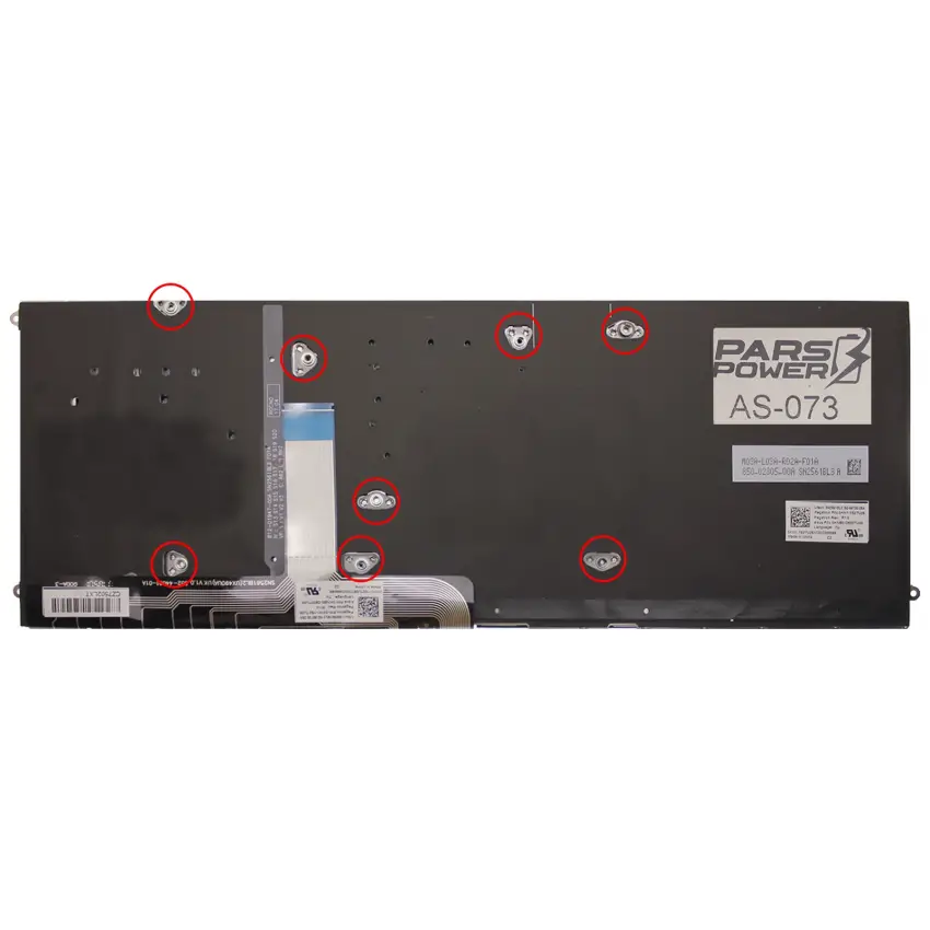 Asus UX490UA Serisi Notebook Klavye (Işıklı Gümüş TR)