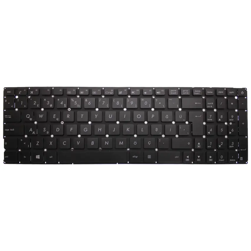 Asus X542UR-GQ030, X542UR-GQ438T Notebook Klavye (Siyah TR)