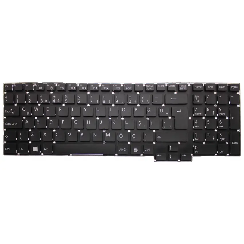 Fujitsu Siemens AH532 GL-303, AH532 GL-304 Notebook Klavye (Siyah TR)