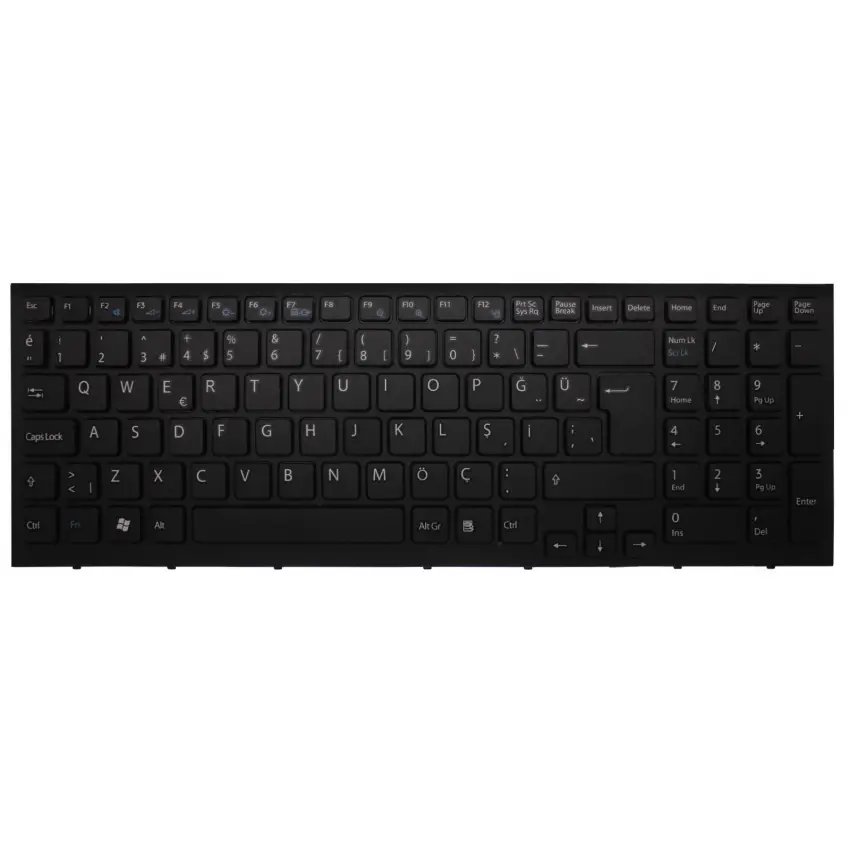 Sony Vaio VPCEB4X8E, VPCEB4Z0E, VPCEB4Z1E Notebook Klavye (Siyah TR)