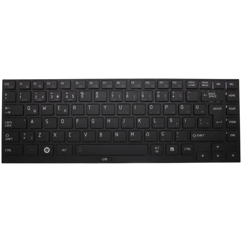 Toshiba Satellite R630, R700, R730, R830, R835,  R930, R935 Serisi Notebook Klavye (Siyah TR)