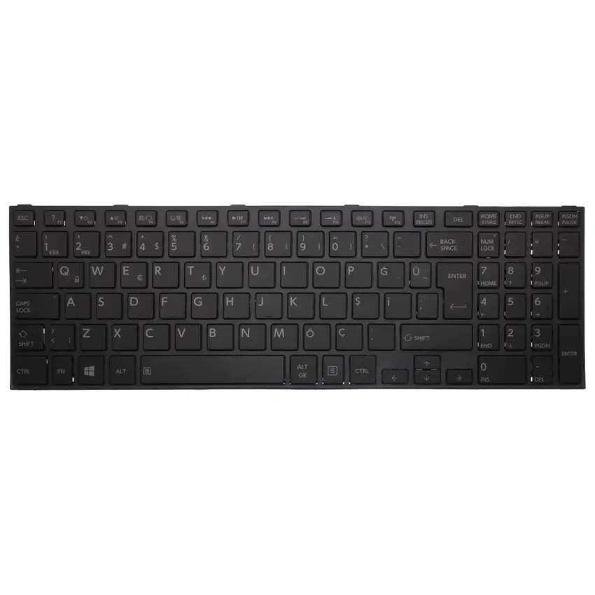 Toshiba Satellite C50-B Serisi Notebook Klavye (Siyah TR)