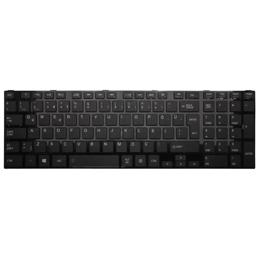 Toshiba Satellite M50D-A-10E, M50D-A-111, M50T-A-103 Klavye (Siyah TR)