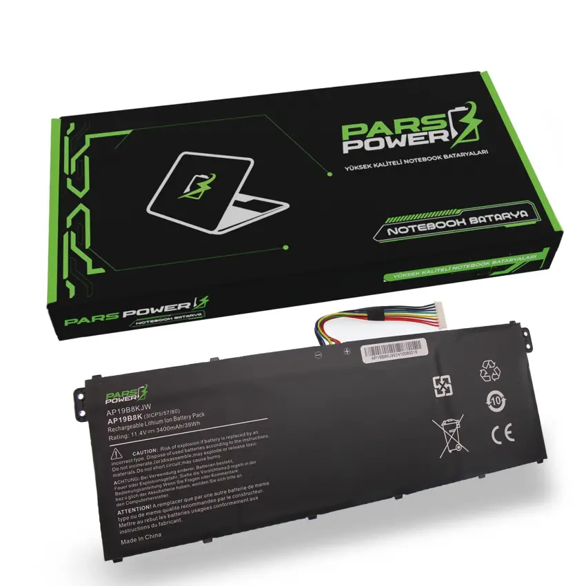 Acer AP19B8KJW Batarya - Pil (Pars Power)