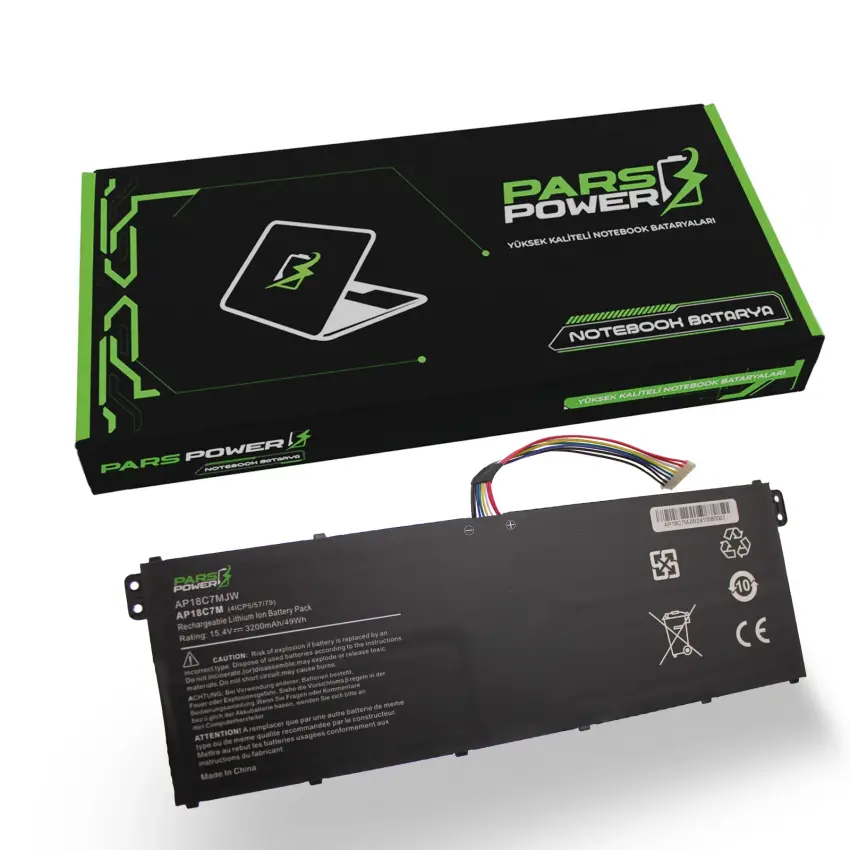 Acer AP18C7K, AP18C7M Batarya - Pil (Pars Power)