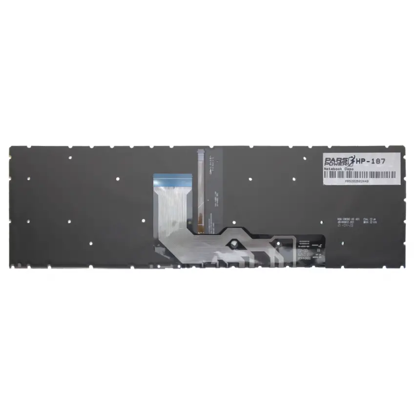 HP ENVY PK132UR1A00, 9Z.NHBBC.10E Klavye Işıklı (Gümüş TR)