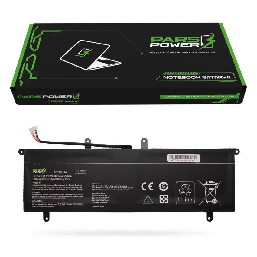 Asus Zenbook Duo UX481FL-BM020R Batarya - Pil (Pars Power)