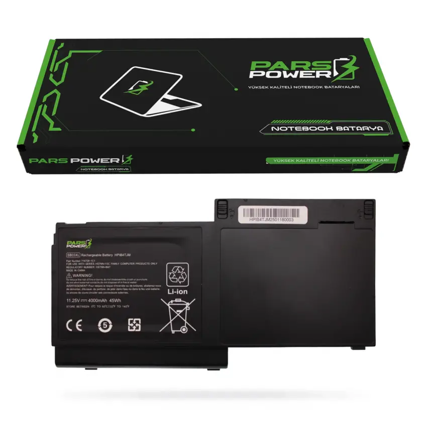 Hp EliteBook 820 G2 N6Q19EA Batarya - Pil (Pars Power)