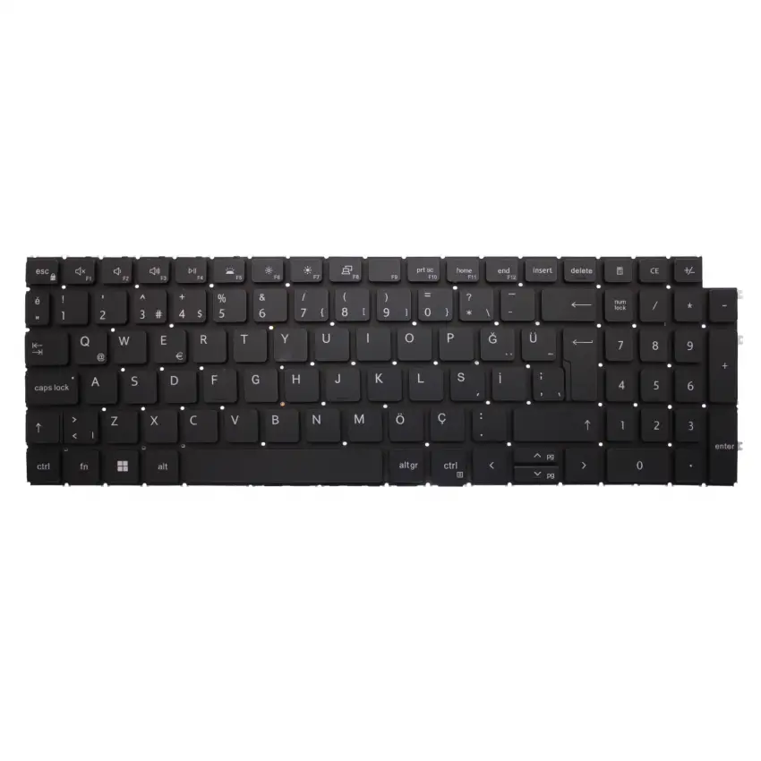 Dell inspiron 15 5510 FSI5F82N Klavye Işıklı (Siyah TR)