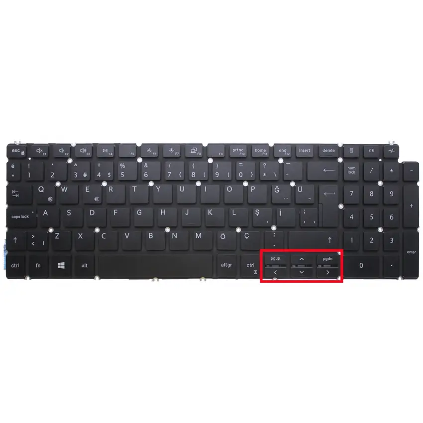 Dell Inspiron 7591, 15-7591, 15 7591 Klavye (Siyah TR)