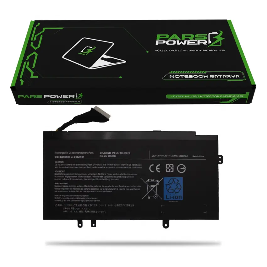 Toshiba Ultrabook PA5073U-1BRS, PABAS267 Batarya - Pil (Pars Power)
