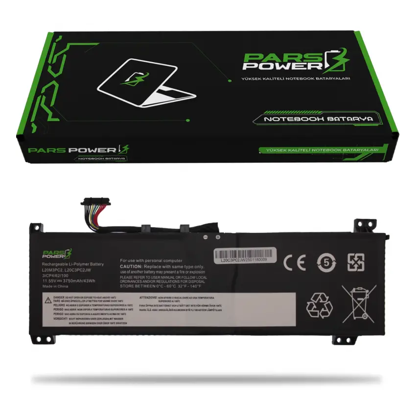 Lenovo Ideapad Gaming 3-15ACH6 82K1 Batarya - Pil (Pars Power)